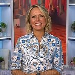 Dylan’s blue printed shirtdress on Today Dylan’s blue printed shirtdress on Today