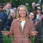Dylan's brown plaid coat on Today Dylan's brown plaid coat on Today