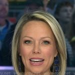 Dylan’s navy statement earrings on Today