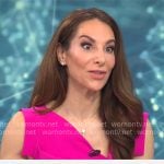 Elizabeth Comen’s pink dress on CBS Mornings