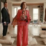 Elsbeth's pink drape blazer on Elsbeth Elsbeth's pink drape blazer on Elsbeth