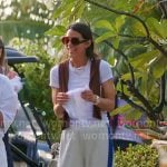 Erika's white and blue side stripe pants on The Real Housewives of New York City Erika's white and blue side stripe pants on The Real Housewives of New York City