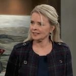 Felicia’s plaid jacket on General Hospital
