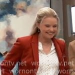 Felicia’s red blazer on General Hospital Felicia’s red blazer on General Hospital