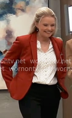 Felicia's red blazer on General Hospital