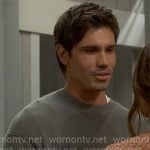 Finn’s grey sweater on The Bold and the Beautiful
