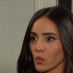 Gabi’s grey double-breasted dress on Days of our Lives Gabi’s grey double-breasted dress on Days of our Lives
