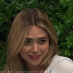 Holly’s white zip hoodie on Days of our Lives