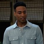 Isaiah’s grey shirt on General Hospital Isaiah’s grey shirt on General Hospital