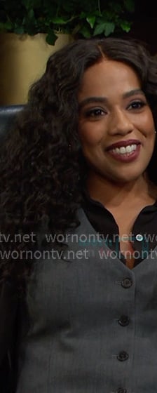 Jada's grey vest on Days of our Lives