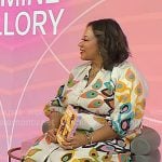Jasmine Guillory's beige printed shirtdress on Today