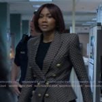 Jax's check print double breasted blazer on Reasonable Doubt