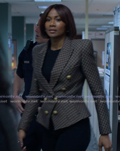 Jax’s check print double breasted blazer on Reasonable Doubt Jax’s check print double breasted blazer on Reasonable Doubt