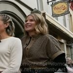 Jenna's beige leather grid cutouts jacket on Today Jenna's beige leather grid cutouts jacket on Today