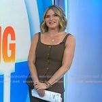 Jenna's brown button vest on Today