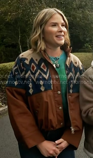 Jenna’s brown fair isle jacket on Today Jenna’s brown fair isle jacket on Today