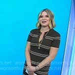 Jenna's brown striped polo maxi dress on Today Jenna's brown striped polo maxi dress on Today