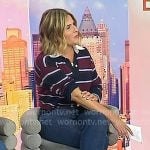 Jenna’s burgundy leather mules on Today Jenna’s burgundy leather mules on Today