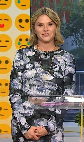 Jenna's floral print mesh dress on Today