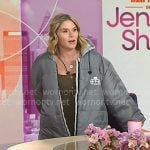 Jenna’s grey stadium long jacket on Today