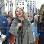 Jenna’s moss green wool jacket on Today