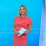 Jenna's pink gahtered top and slit dress on Today Jenna's pink gahtered top and slit dress on Today