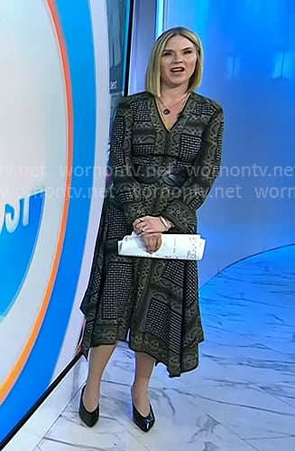 Jenna’s printed handkerchief hem dress on Today Jenna’s printed handkerchief hem dress on Today