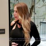 Jennifer’s black strappy top on The Real Housewives of Orange County Jennifer’s black strappy top on The Real Housewives of Orange County