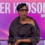 Jennifer's brown zip detail sweatshirt on The Jennifer Hudson Show Jennifer's brown zip detail sweatshirt on The Jennifer Hudson Show