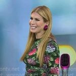 Jill's green hydrangea print fitted dress on Today Jill's green hydrangea print fitted dress on Today