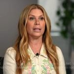 Jill’s white floral embroidered cardigan on Today