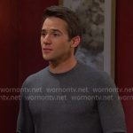 JJ’s grey waffle sweater on Days of our Lives JJ’s grey waffle sweater on Days of our Lives
