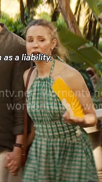 Joanne's green checked halter dress on Nobody Wants This