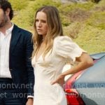 Joanne's ivory satin midi dress on Nobody Wants This