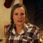 Joanne's plaid Christmas pajamas on Nobody Wants This