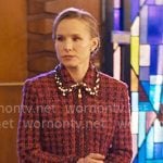 Joanne’s red tweed suit on Nobody Wants This Joanne’s red tweed suit on Nobody Wants This