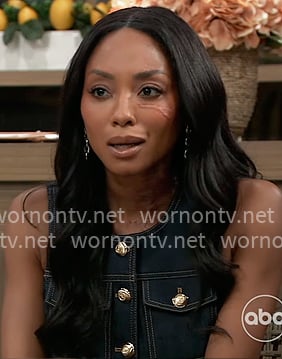 Jordan’s denim top with gold buttons on General Hospital Jordan’s denim top with gold buttons on General Hospital