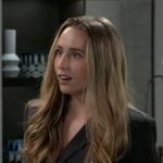 Josslyn's blazer with lace-up sides on General Hospital Josslyn's blazer with lace-up sides on General Hospital