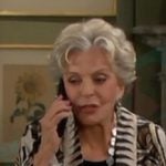 Julie's black floral open jakcet on Days of our Lives Julie's black floral open jakcet on Days of our Lives