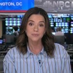 Julie's blue striped shirt on NBC News Daily Julie's blue striped shirt on NBC News Daily