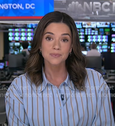 Julie’s blue striped shirt on NBC News Daily Julie’s blue striped shirt on NBC News Daily
