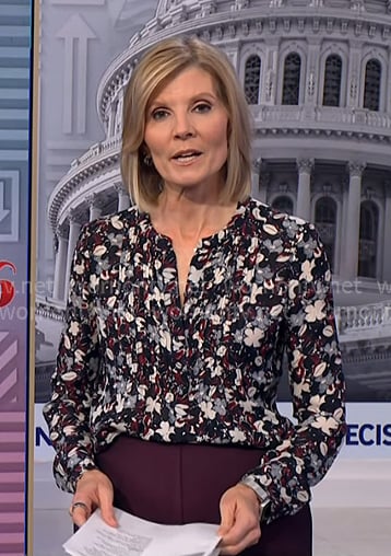 Kate’s black floral blouse on NBC News Daily Kate’s black floral blouse on NBC News Daily