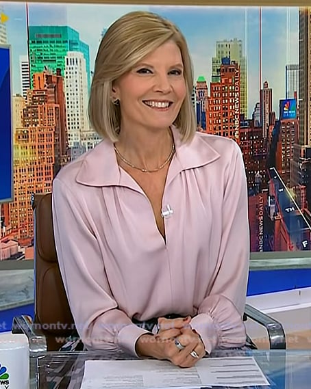 Kate’s geo print pleated skirt on NBC News Daily Kate’s geo print pleated skirt on NBC News Daily