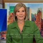 Kate's green suede jacket on NBC News Daily Kate's green suede jacket on NBC News Daily