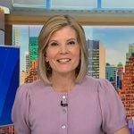 Kate’s pink short sleeve cardigan on NBC News Daily Kate’s pink short sleeve cardigan on NBC News Daily