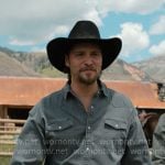 Kayce's grey western shirt on Marshals Kayce's grey western shirt on Marshals