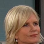 Kayla's white floral cardigan on Days of our Lives