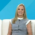 Kerry Kennedy’s grey contrast trim mini dress on Today