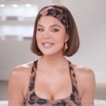 Khloe’s leopard print confessional jumpsuit on The Kardashians