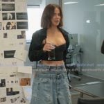 Khloe’s overlay distressed jeans on The Kardashians